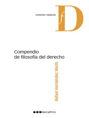 cover image of Compendio de filosofía del derecho